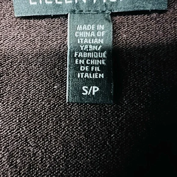 EILEEN FISHER LONG PLUM OPEN SWEATER DUSTER SIZE SMALL - Picture 5 of 8